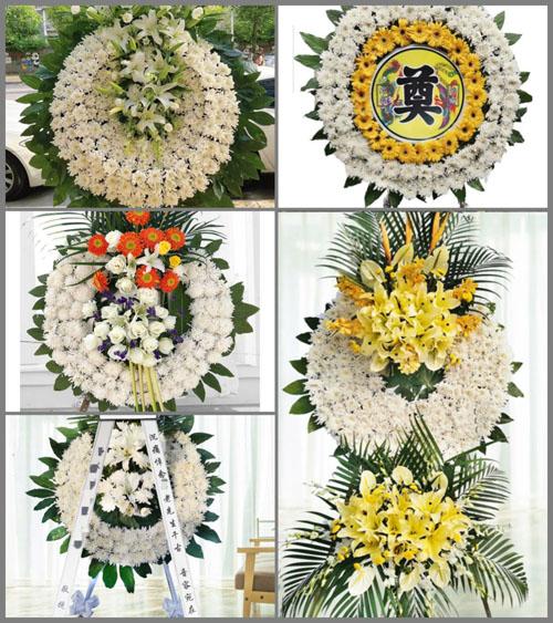 浙江省丽水云和县浮云街道局村村花圈速递